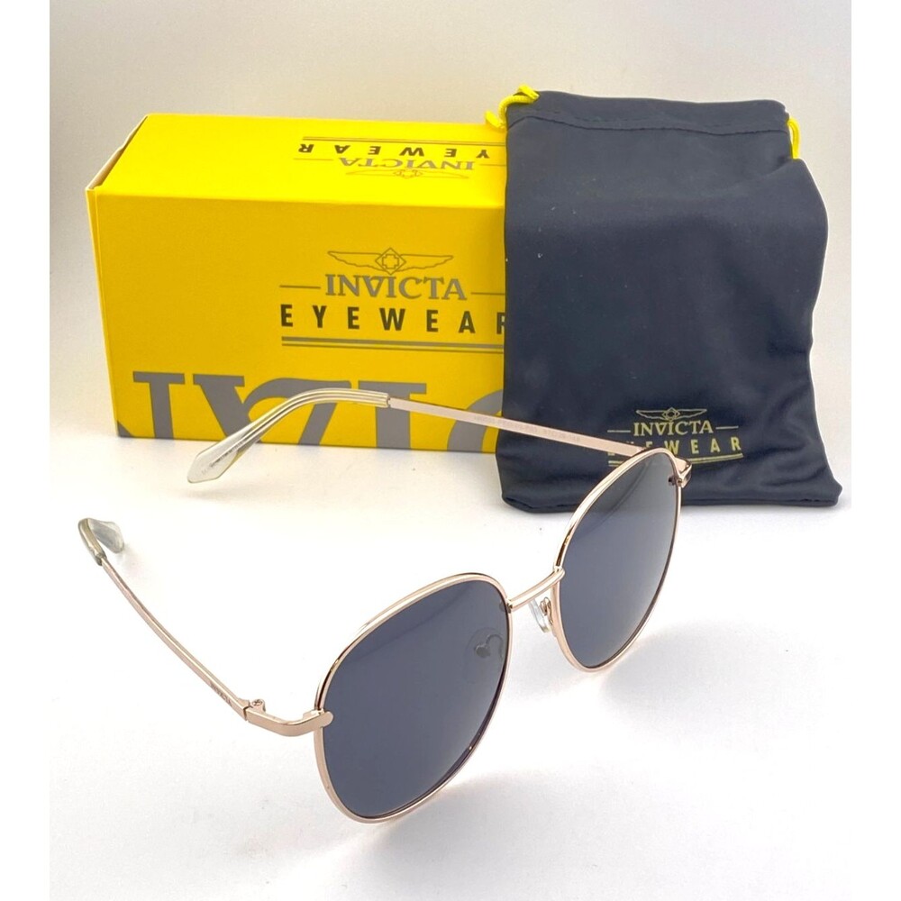 NIB INVICTA EYEWEAR Sunglasses 140005 Pro Diver Metal Gold Frames Unisex